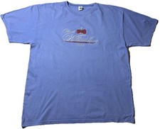 Vintage Colonial Williamsburg Embroidered T Shirt Made In USA Large Purple