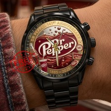 New Dr Pepper 141st Anniversary Commemorative Stainless Steel Watch