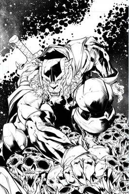 INVINCIBLE BATTLE BEAST #4 Barberi Variant TenFwdComics EXCLUSIVE