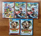 Nintendo Wii U Game Lot Bundle Super Mario 3D World Donkey Kong Country