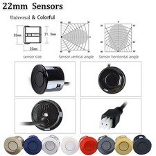 Hippcron Car Parking Sensor Kit  4 Sensors, 22mm LED Display, Reverse Radar
