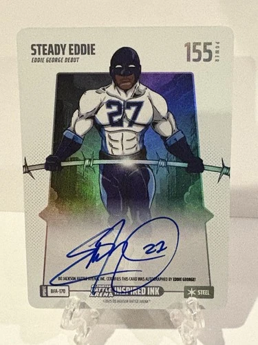 2025 Bo Jackson Battle Arena Update #BFA-190 Steady Eddie George Auto