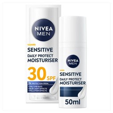 NIVEA MEN -  Sensitive Daily Protect Moisturiser SPF 30 - 50ml