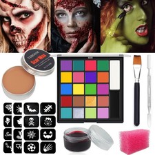 Makeup Kit 22 Color Face Body Paint Oil Stage Effects Wound Scar Wax Makeup Lot
