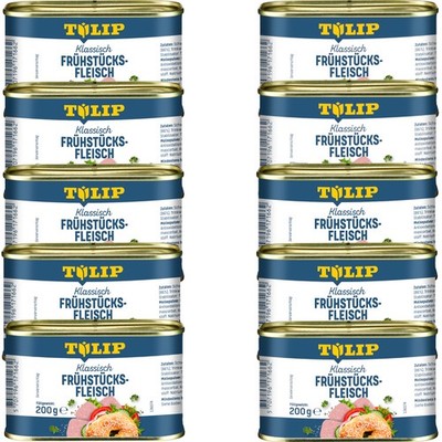 TULIP 10x 200g Frühstücksfleisch Original Dänische Delikatesse in Konservendose