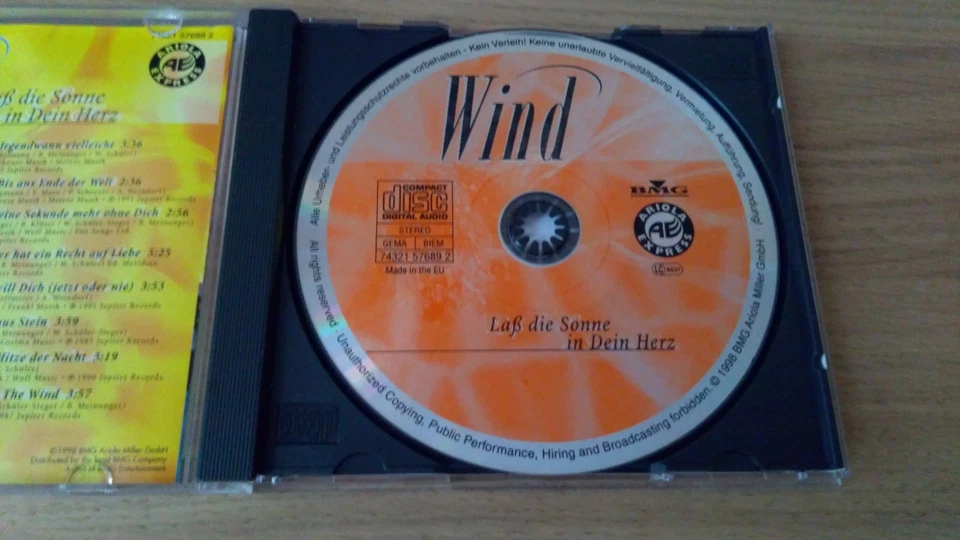 Wind "Laß die Sonne in dein Herz" / CD - Bild 4 von 4