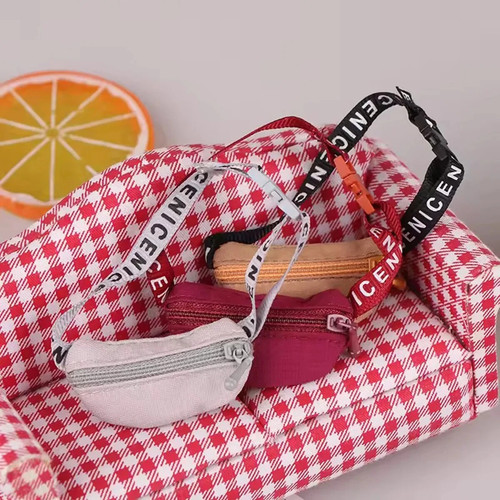 Borsa a tracolla per bambole Labubu giocattoli fai da te borse in vita simpatiche accessori per bambole di peluche bambini - Foto 16 di 32