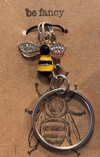 Handmade Honey Bee Keychain Boho/cottagecore Gift For Her