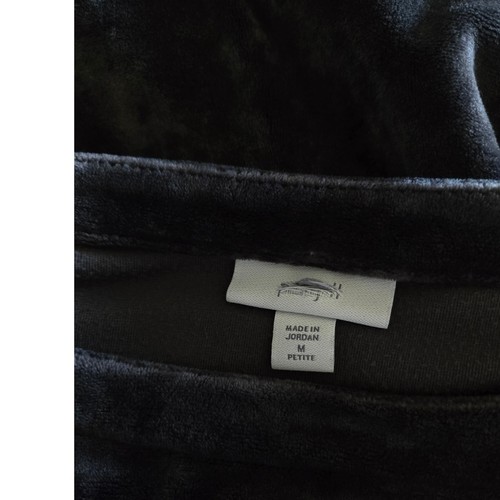 J Jill Womens Velour Boxy Pullover Top Grey Kimono Sleeve M Petite LAGENLOOK - Afbeelding 4 van 8