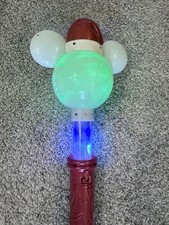 Disney Parks Mickey Mouse Christmas Light-Up Singing Bubble Wand Incomplete