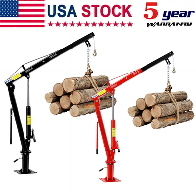 #ad Hydraulic Pickup Truck Crane Folding Truck Mounted Bed Crane Hoist 360° Swivel $199.54