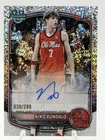 2025-26 Bowman Chrome Niko Bundalo 1st Auto Speckle /299 Ole Miss RC