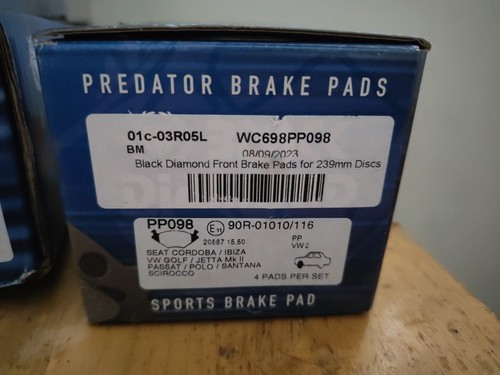 VW Golf MK1 MK2 GTI 1981-1992 Front Brake Calipers , Sliders & Guides - Picture 3 of 4