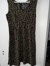 Matrushka Construction Floral Dress M Sleeveless Black Y2K Straight Shape