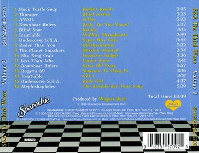VARIOUS ARTISTS SKA: THE THIRD WAVE, VOL. 2 NEW CD