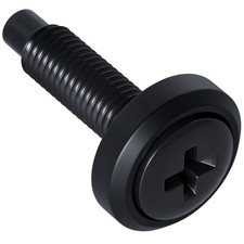 Server Rack Screws 25 Pack - 10/32 Steel Screws with Attached Nylon Washers Pi