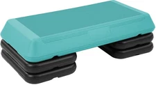 Step Aerobic Platform, Exercise Step with 5 levels Adjustable Height, 4 Stack...