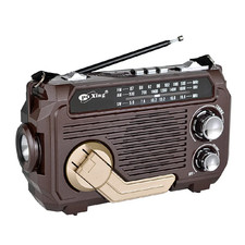 Hand Crank Radio Emergency Weather Radio Portable Power Bank Usb/Solar/Hand Cran