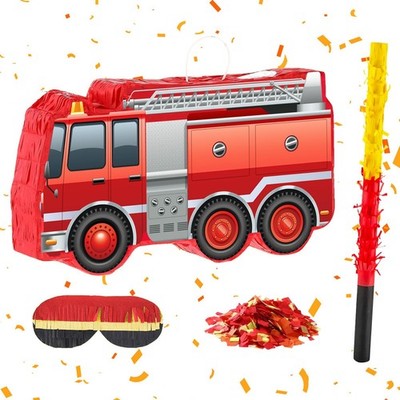 Fire Truck Pinata, Funny Firetruck Piñata for Boys Girls Men Women Firefighte...