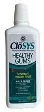 CloSYS Sensitive Mouth Rinse Gentle Mint 32oz DENTED Sealed Exp 4/26