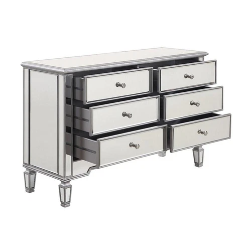 Elegant Lighting Chamberlan 6 Drawer Mirrored Dresser - Picture 5 of 8
