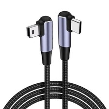 USB C to Mini USB Cable 90 Degree Type C Male to Mini USB Male Converter Cord
