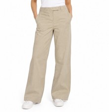 Ann Taylor Women’s Beige Cotton Sateen Stretch Dress Pants Modern Fit Tapered