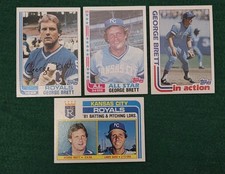 1982 Topps George Brett Baseball Card Kansas City Royals Lot HOF Star LL AS