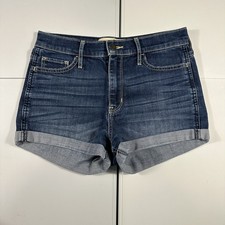 Pantaloncini corti di jeans blu Hollister Co vita alta taglia 26 donna