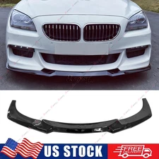 Gloss Black For BMW 6 Series F06 F12 F13 M Sport 12-18 Front Bumper Lip Splitter