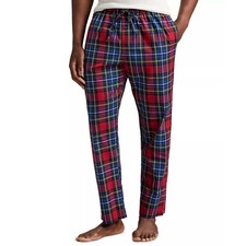 Polo Ralph Lauren Mens Red Plaid SZ XL Cotton Pajama Sleep Pants NWT