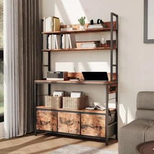 5-Tier Free Standing Bakers Rack with Power Outlet,Storage for Oven,Juicer,Spice