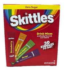 Skittles Original Zero Sugar Drink Mix Variety Pack 30 Sticks 2.64 oz