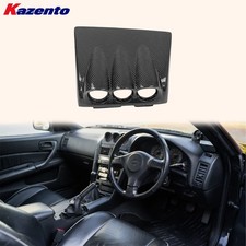 For Nissan Skyline R34 Gtr Gtt Interior Dash Triple Gauge Pod 52mm Carbon Oe