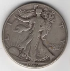 1947 D WALKING LIBERTY HALF-DOLLAR 90% SILVER DENVER.50¢ UNITED STATES