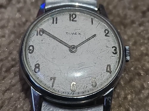 Vintage Timex Mens Mechanical Wind Up Watch Works Accurate Time    #113