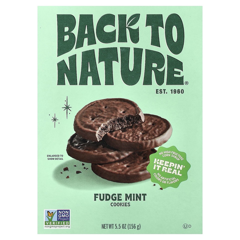 Cookies, Fudge Mint, 5.5 oz (156 g)