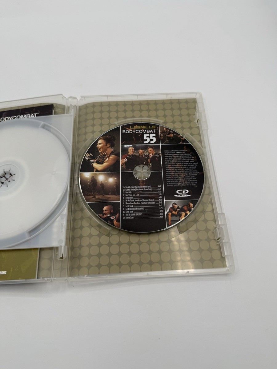 Les Mills BODYCOMBAT Body Combat 55 DVD + CD Home Fitness Cardio