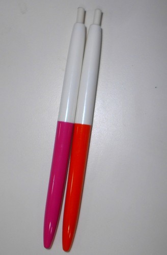 2 Original 1983 Pens For Kenner Spirograph Plus Hot Pink & Orange - Not Working