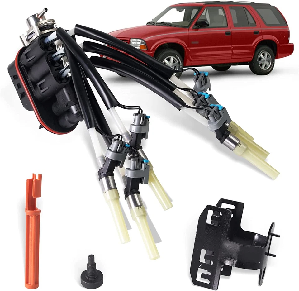 Inyector araña de combustible central con soporte para Chevoret GMC Jimmy Isuzu 12568332 Foto 3 de 4