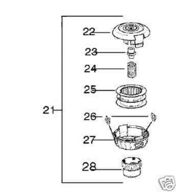 Poulan Weedeater Sears Craftsman Trimmer Head Cover W/Eyelets 545003365