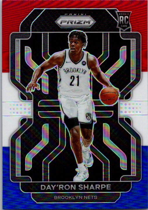 2021-22 Panini Prizm #281 Day'Ron Sharpe Red White and Blue