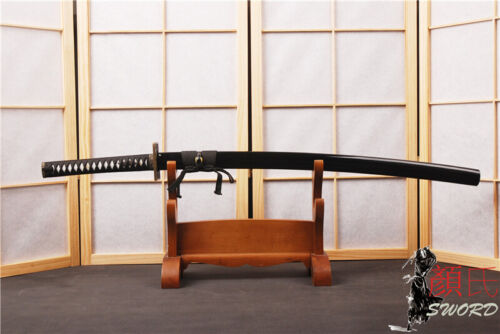 Espada japonesa hecha a mano de acero al carbono Katana Sharp Samurai de aleación cuadrada tsuba - Imagen 2 de 12
