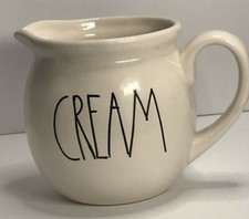 Rae Dunn CREAM Creamer Pitcher Artisan Collection by Magenta. LETTER M