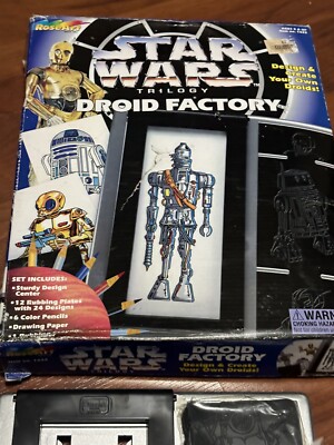 1996 Star Wars Rose Art Droid Factory All Plates No pencils 