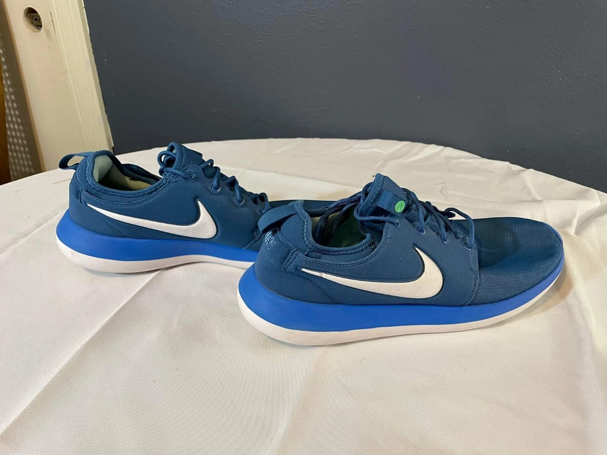 RARE Nike Mens Roshe Two 844656 402 Industrial Blue White Athletic Shoes Size 13