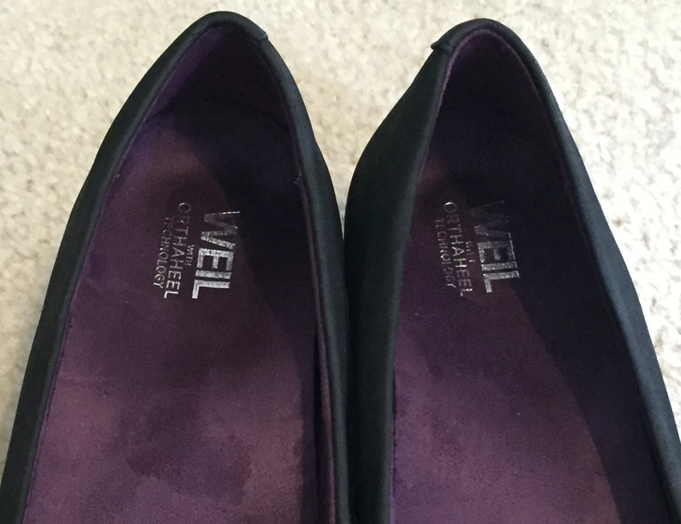 Women's Orthaheel Dr. Weil Integrative Footwear Black Studded Flats Loafers  7 M - Image 4 of 4