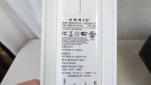 Motorola Arris Surfboard Modem and Wifi Router White SBG6782-AC - Picture 14 of 14