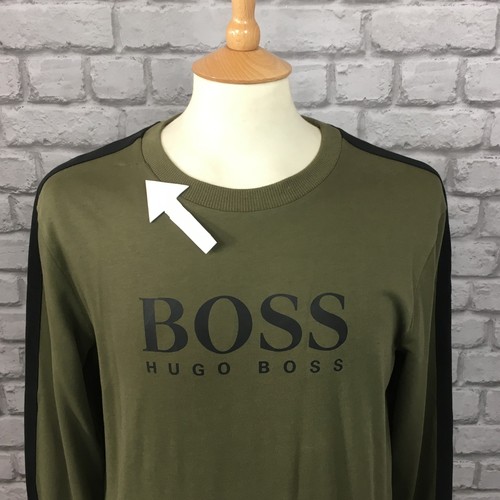 BOSS HUGO BOSS MENS UK S KHAKI GREEN 