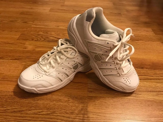 K Swiss Womens Bigshot Ii White Gull Gray Tennis Shoes 93025131 8